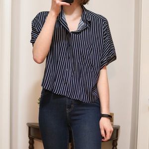 Cropped Collared Shirt